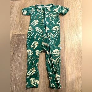Bums & Roses Short Sleeve Zipper Romper 18-24 months